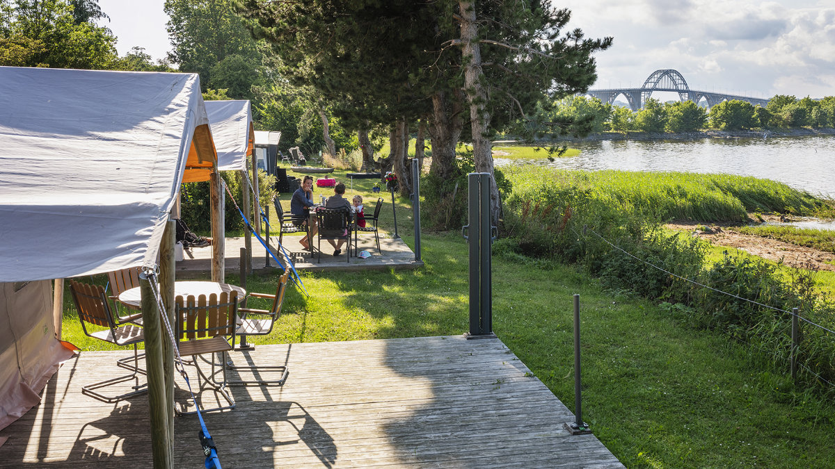 Udsigt fra safari telte